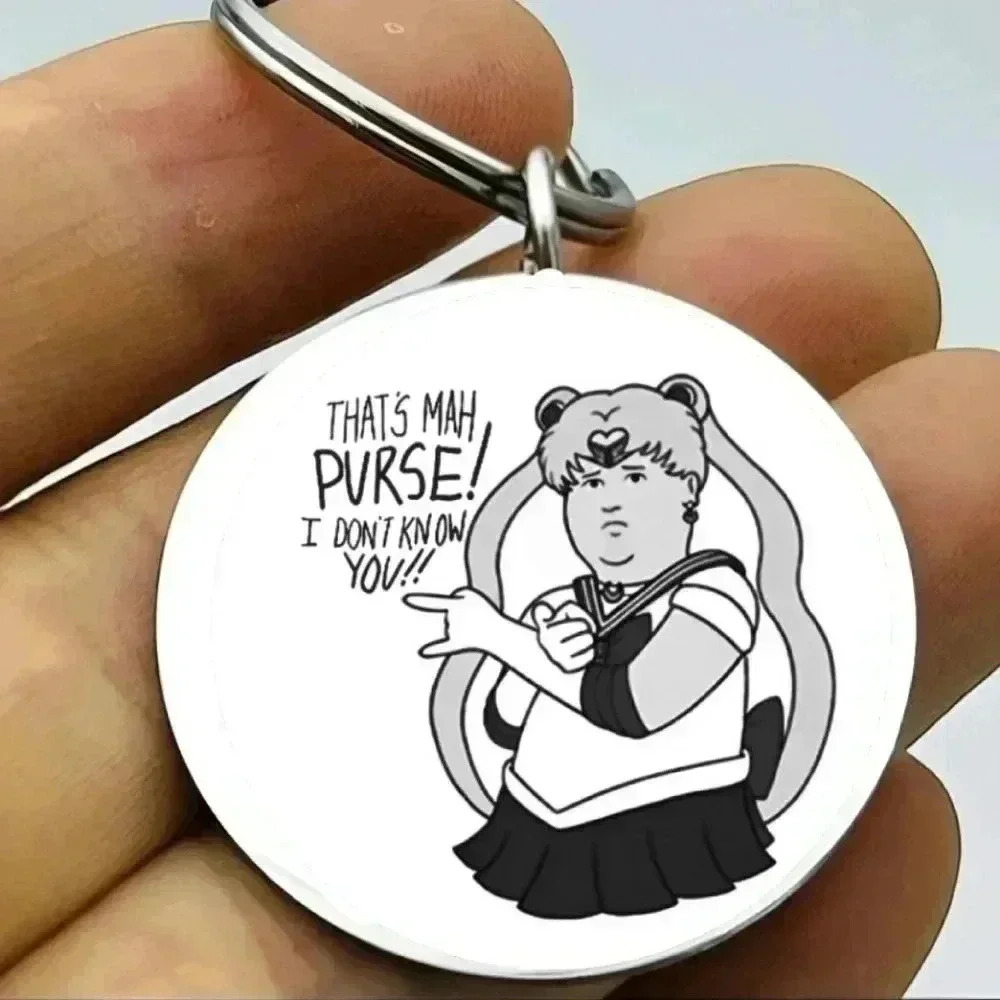 Bobby kings of hills sailor moon hot sexy quote keychain